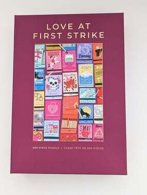 NEW IN BOX Hobbry "Love At First Strike" 500-Piece Puzzle